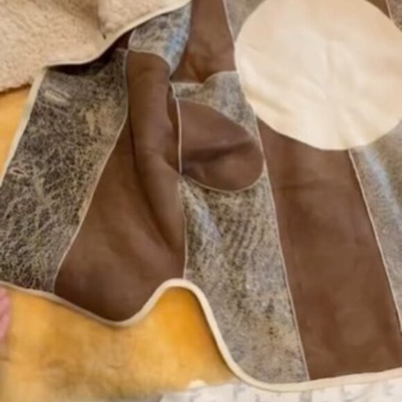 Milena Silvano Tonal Moon Coat sz Small - Picture 3 of 3